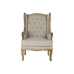 Armchair Home ESPRIT White Natural Mango wood 72 x 75 x 110 cm