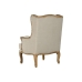 Poltrona Home ESPRIT Bianco Naturale Legno di mango 72 x 75 x 110 cm