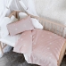 Parure de couette HappyFriday Basic Kids Rose Lit de bébé 2 Pièces