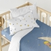 Dekbedovertrek set HappyFriday Le Petit Prince La Lune Multicolour Wieg voor baby's 2 Onderdelen