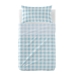 Set beddengoed HappyFriday Basic Kids Vichy Blauw Wieg voor baby's 2 Onderdelen