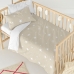 Dekbedovertrek set HappyFriday Basic Kids Beige Wieg voor baby's 2 Onderdelen