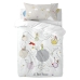 Dekbedovertrek set HappyFriday Le Petit Prince Voyageur Multicolour Wieg voor baby's 2 Onderdelen