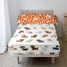 Juego de Sábanas HappyFriday Mr Fox Dogs Multicolor Cama de 105 2 Piezas