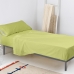 Fitted sheet HappyFriday BASIC KIDS Green 105 x 200 x 32 cm