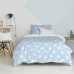 Dekbedovertrek set HappyFriday Basic Kids Blauw Bed van 80 2 Onderdelen