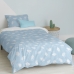 Dekbedovertrek set HappyFriday Basic Kids Blauw Bed van 80 2 Onderdelen