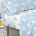 Onderlaken HappyFriday BASIC KIDS Blauw Bed van 105