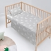 Set beddengoed HappyFriday Basic Kids Clouds Grijs Wieg voor baby's 2 Onderdelen