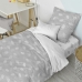 Duvet cover set HappyFriday Basic Kids Grey Single 2 Pieces