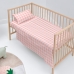 Set beddengoed HappyFriday Basic Kids Vichy Roze Wieg voor baby's 2 Onderdelen