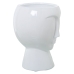 Vase Alexandra House Living Blanc Céramique Brillant Visage 27 x 27 x 35 cm