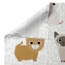 Set beddengoed HappyFriday Mr Fox Cats Multicolour Bed van 80/90 2 Onderdelen