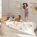 Dekbedovertrek set HappyFriday Moshi Moshi Baby Koala Multicolour Bed van 105 2 Onderdelen