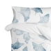 Taie d'oreiller HappyFriday Blanc Ginkgo Multicouleur Lit king size 45 x 110 cm (2 Unités)