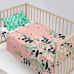 Set beddengoed HappyFriday Moshi Moshi Panda garden Roze Wieg voor baby's 2 Onderdelen