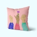 Cushion cover HappyFriday Aware Me Multicolour 50 x 50 cm 2 Pieces