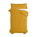 Duvet cover set HappyFriday Basic Kids Mustard Single 2 Pieces