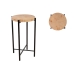 Side table Romimex Brown Beige Metal Marble 40 x 67 x 40 cm High