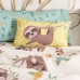 Housse de coussin HappyFriday Moshi Moshi Happy Sloth Multicouleur 50 x 30 cm