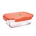 Hermetic Lunch Box Luminarc Pure Box Holy Bicoloured Glass 1,22 L (6 Units)