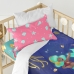 Dekbedovertrek set HappyFriday Mr Fox Happy mermaid Multicolour Wieg voor baby's 2 Onderdelen