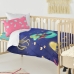 Duvet cover set HappyFriday Mr Fox Happy mermaid Multicolour Baby Crib 2 Pieces