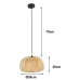 Plafondlamp Alexandra House Living Bruin Metaal 60 W 38 x 20 x 38 cm