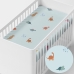 Drap housse HappyFriday MINI Bleu Multicouleur 60 x 120 x 14 cm Dinosaures