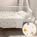 Bäddset HappyFriday  HF Mini Animals Multicolour Babysäng 2 Delar