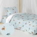 Juego de funda nórdica HappyFriday Mini dinosaur Multicolor Cama de 80 2 Piezas