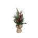 Decoratieve plant Romimex Rood Groen Beige Dennenappel Spar 12 x 48 x 12 cm