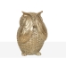 Decorative Figure Romimex Champagne Resin Owl 11 x 15 x 10 cm