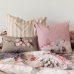 Set of cushion covers HappyFriday White peonies Multicolour 2 Pieces