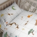 Dekbedovertrek set HappyFriday Mini savanna Multicolour Wieg voor baby's 2 Onderdelen