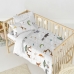 Dekbedovertrek set HappyFriday Mini savanna Multicolour Wieg voor baby's 2 Onderdelen