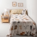 Parure de couette HappyFriday Mr Fox Cats Multicouleur Lit 1 persone 2 Pièces