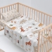 Bedding set HappyFriday Moshi Moshi Dino family  Multicolour Baby Crib 2 Pieces