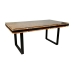 Mesa Romimex Preto Natural Madeira Reciclada 180 x 77 x 100 cm