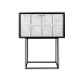 Cupboard Romimex White Black Wood 44 x 165 x 103 cm