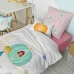 Dekbedovertrek set HappyFriday Mr Fox Pumpkin Multicolour Bed van 80 2 Onderdelen