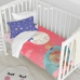 Duvet cover set HappyFriday Happynois Moon Dream Multicolour Baby Crib 2 Pieces