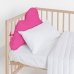 Cot protector HappyFriday Basic Kids Cloud Fuchsia 60 x 40 cm