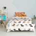 Duvet cover set HappyFriday Mr Fox Dogs Multicolour Single 2 Pieces