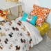 Duvet cover set HappyFriday Mr Fox Dogs Multicolour Single 2 Pieces