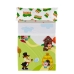 Set beddengoed HappyFriday Mr Fox Piggys Multicolour Bed van 80/90 2 Onderdelen