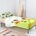 Set beddengoed HappyFriday Mr Fox Piggys Multicolour Bed van 80/90 2 Onderdelen