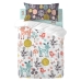 Dekbedovertrek set HappyFriday Moshi Moshi Woodland Multicolour Wieg voor baby's 2 Onderdelen