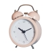 Analogue Alarm Clock Romimex Pink Metal 9 x 12 x 5 cm