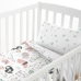 Dekbedovertrek set HappyFriday Moshi Moshi Best Buddies Multicolour Wieg voor baby's 2 Onderdelen